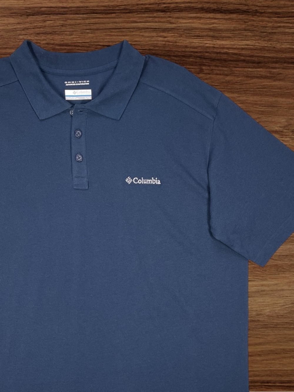 Columbia Omni-Wick Blue Polo. Size XL.